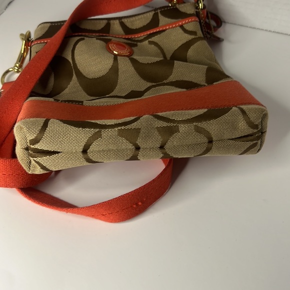 Coach Monogram Side Bag Orange - Picture 9 of 9
